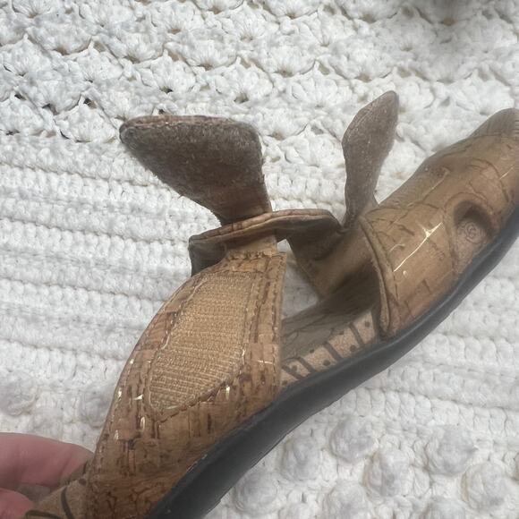 VIONIC Women's 8 Lauren Cork Slide Strappy Sandal Comfort Shoe Tan Sunflower - Picture 6 of 9